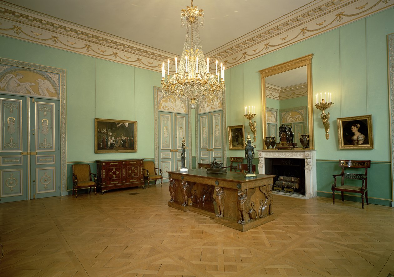 Udsigt over Salonen af Musee Marmottan Monet, Paris, 18.-19. århundrede af Unbekannt Unbekannt