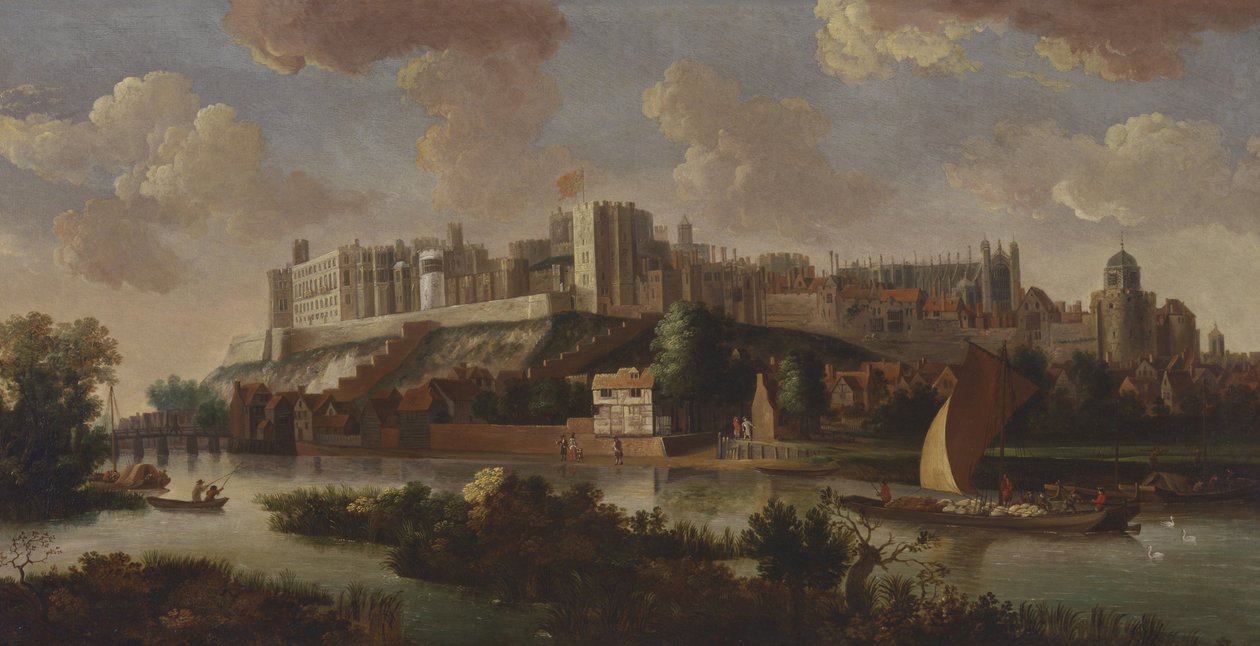 Windsor Castle set fra Themsen af Unbekannt Unbekannt