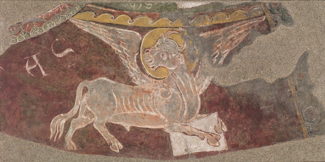 Winged Ox of Saint Luke fra Sant Esteve Andorra af Unbekannt Unbekannt