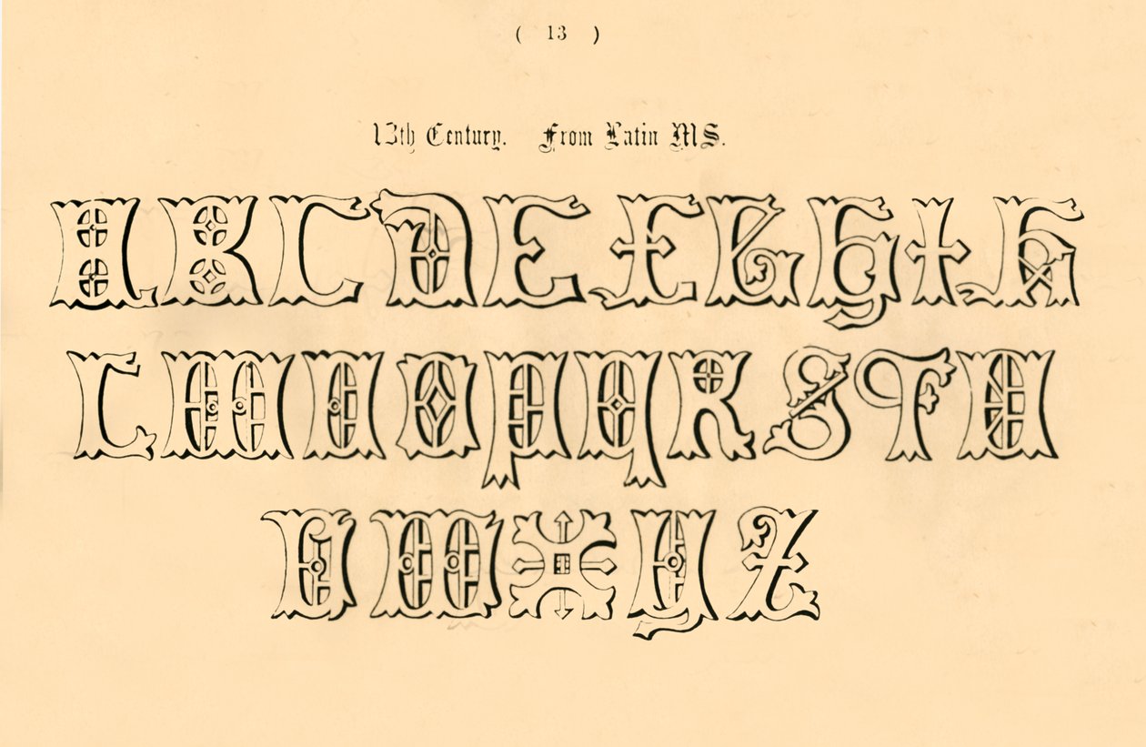 13. århundrede. Fra Latin MS., 1862 af Unbekannt