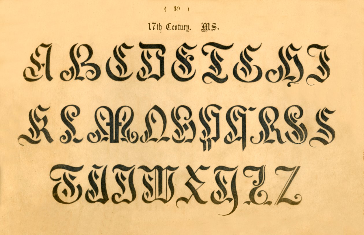 17. århundrede. MS., 1862 af Unbekannt