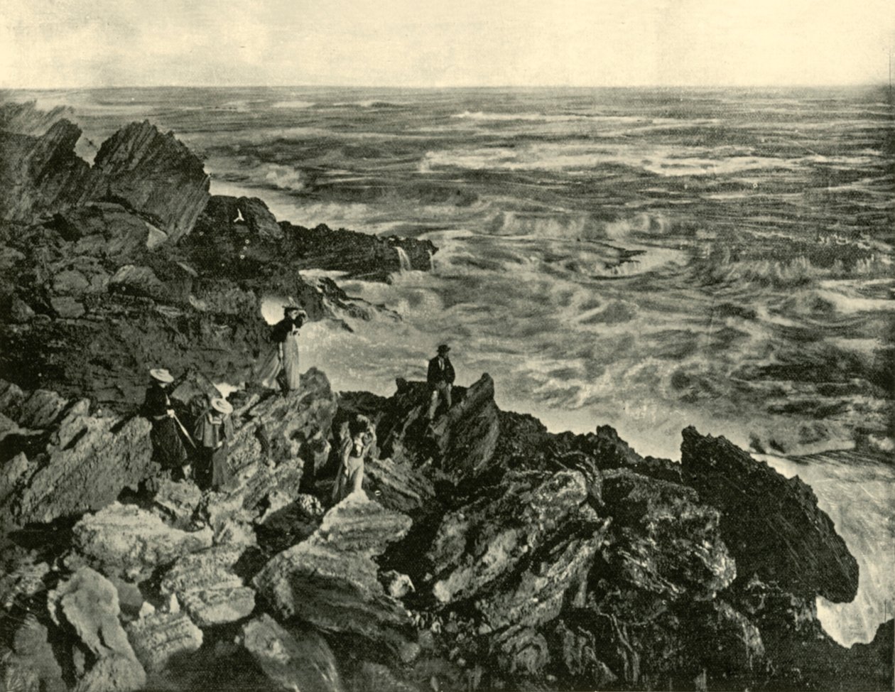En kystscene ved Warrnambool, 1901. af Unbekannt