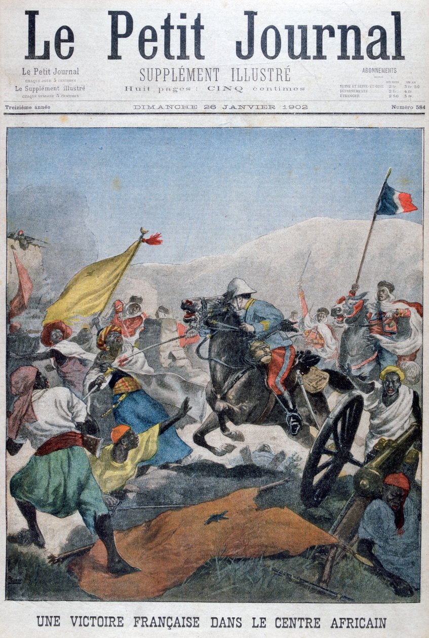 En fransk sejr i Centralafrika, 1902 af Unbekannt