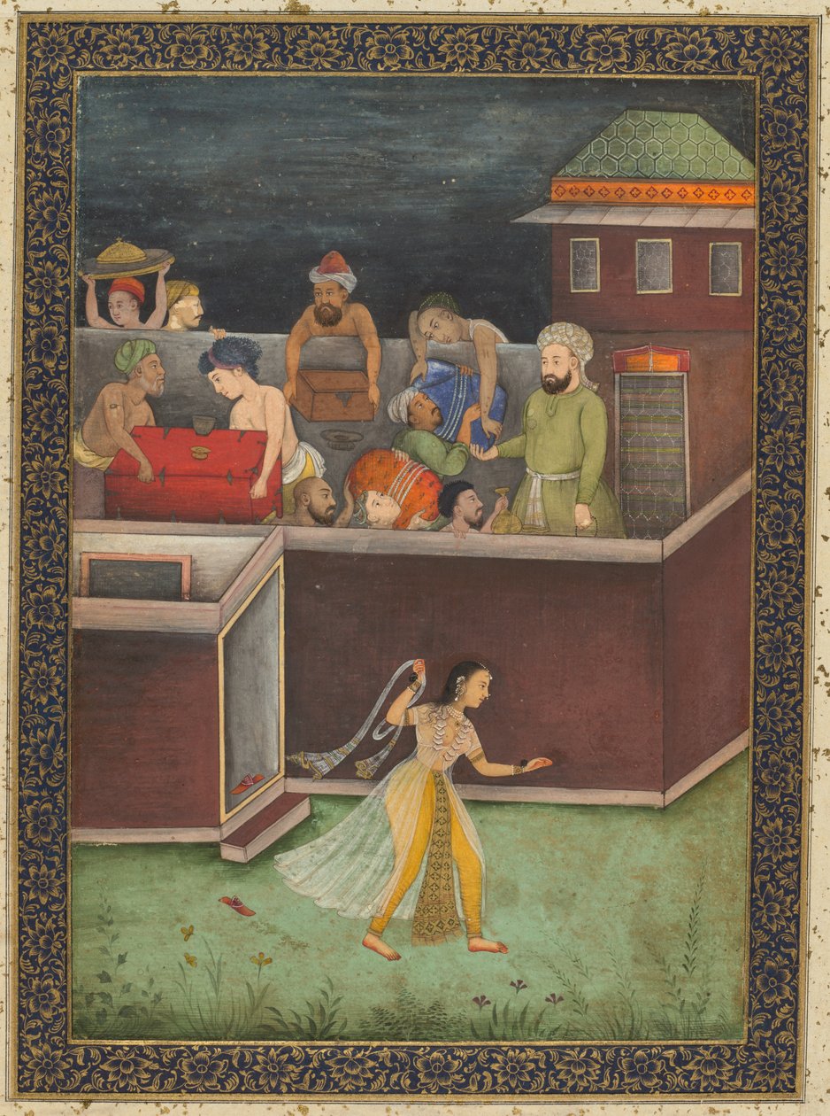 Et hus indbrudt om natten, ca. 1700. af Unbekannt