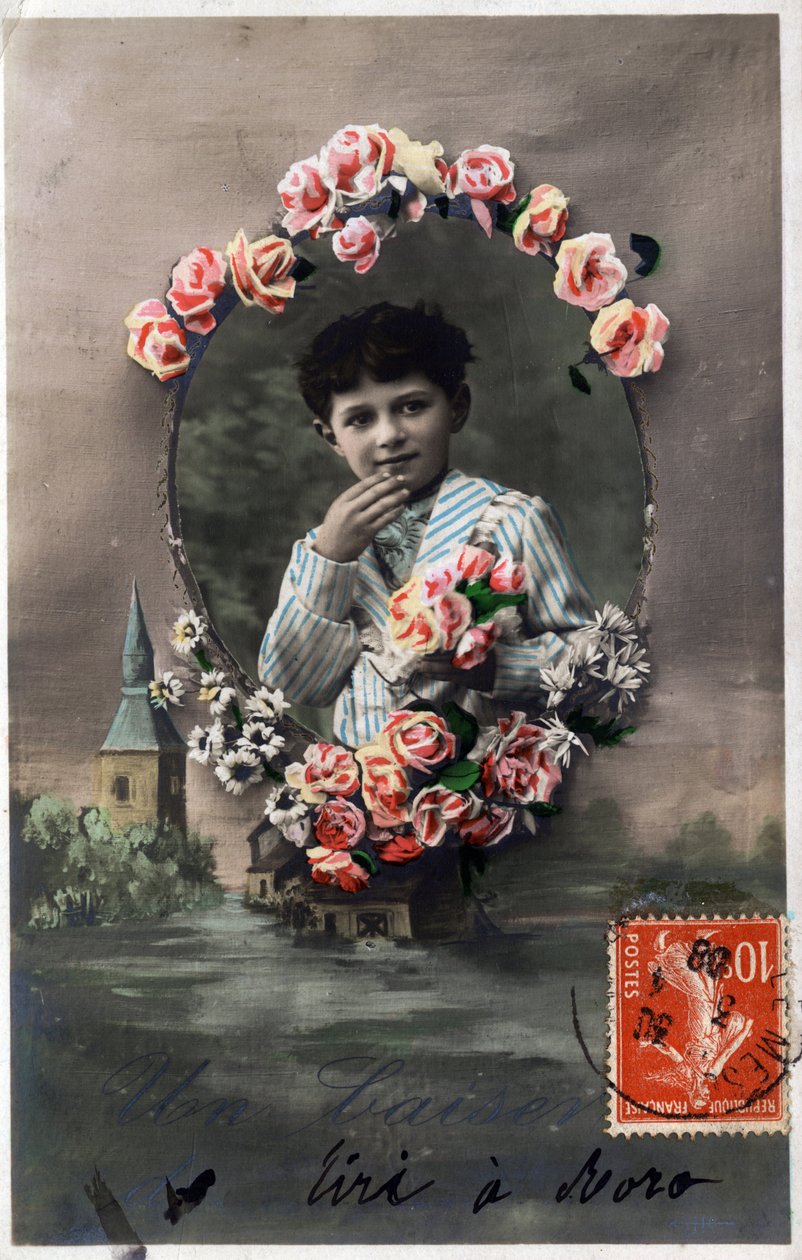 Et kys - Postkort dateret 1908 af Unbekannt