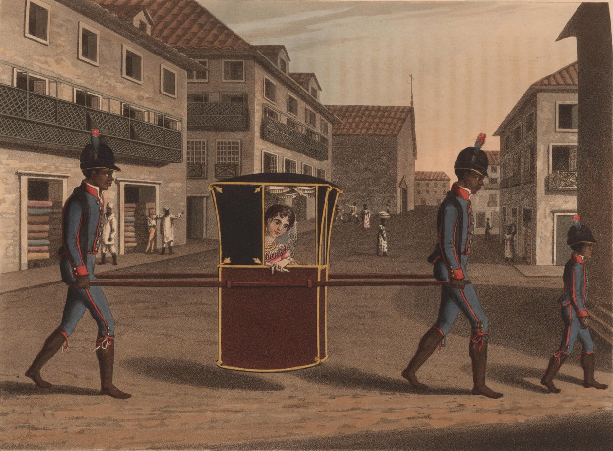En dame på besøg, 1816. af Unbekannt