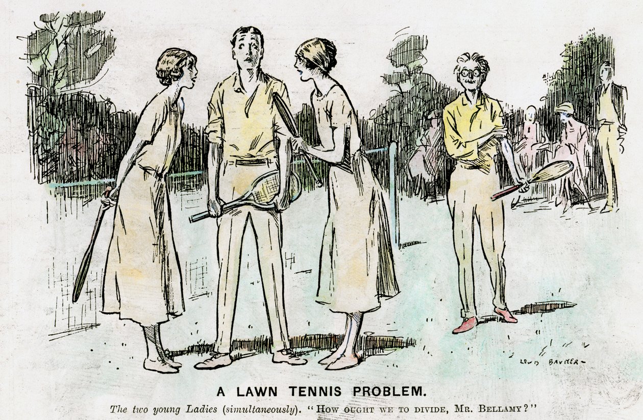 Et Lawn Tennis Problem, 1923 af Unbekannt