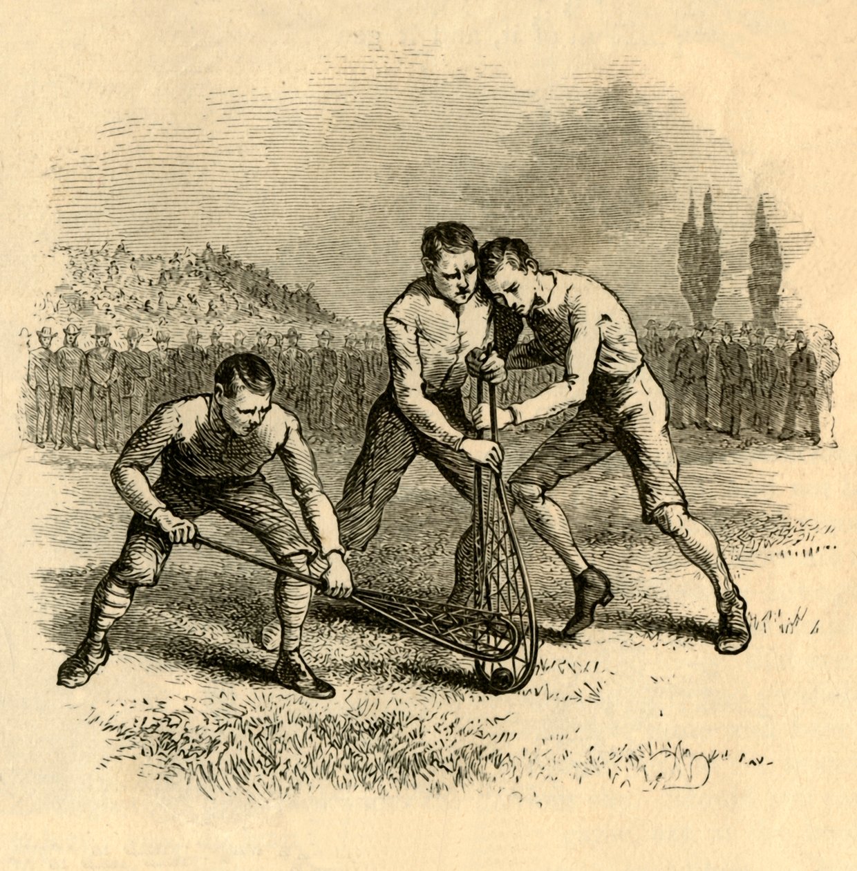 A Lively Scrimmage, 1881. af Unbekannt