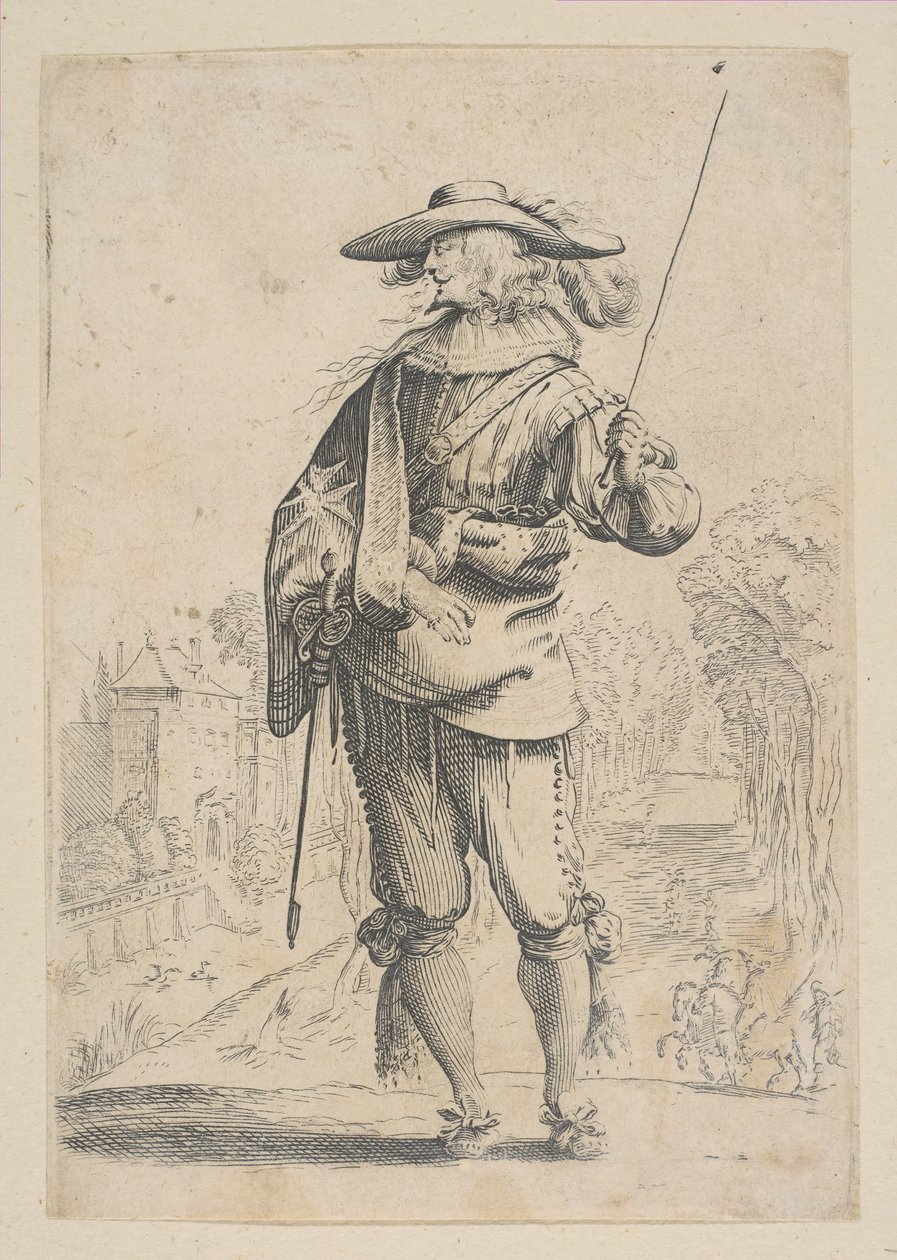 En mand med en afgrøde, 1629. af Unbekannt