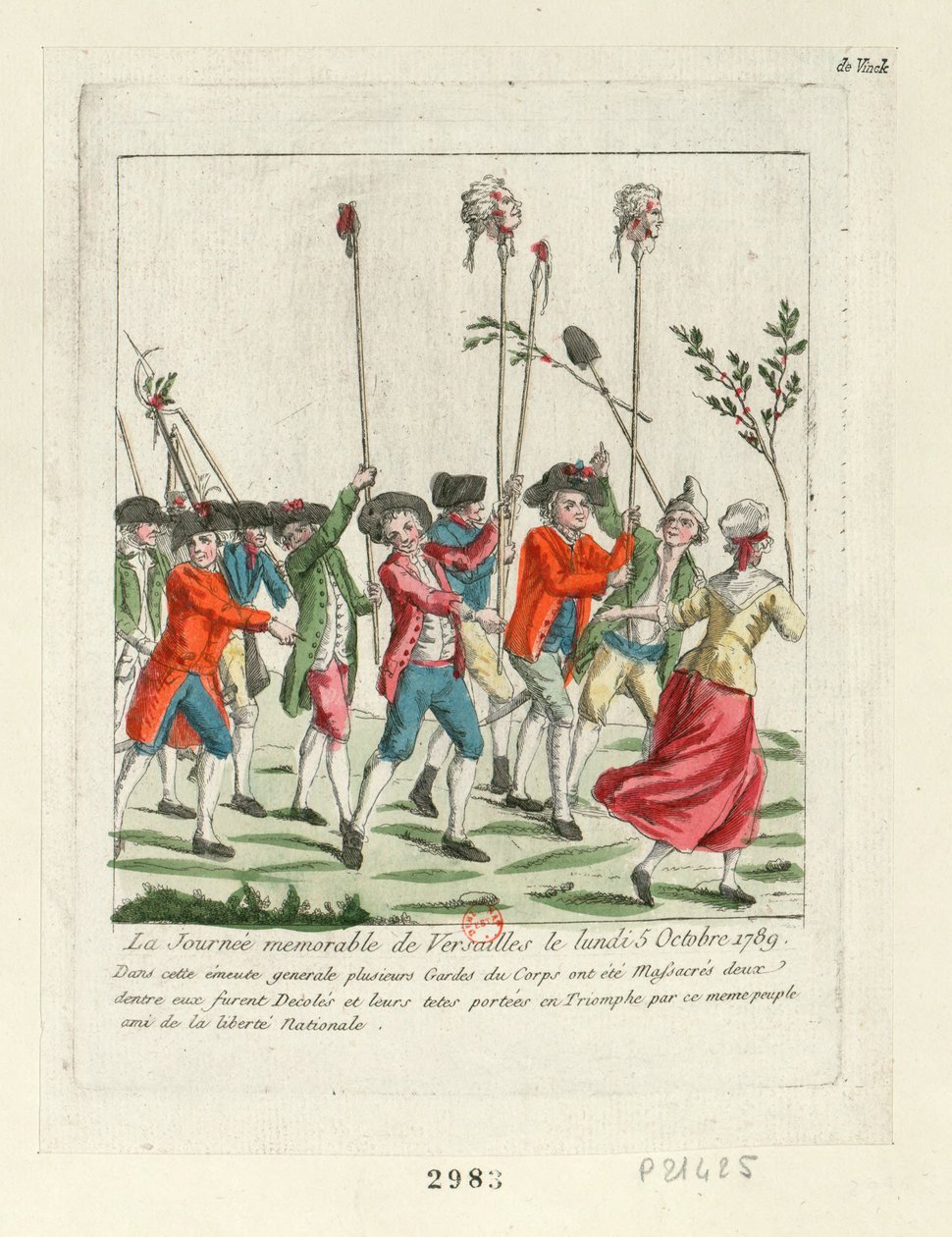 En mindeværdig dag i Versailles, 1789, 1789. af Unbekannt