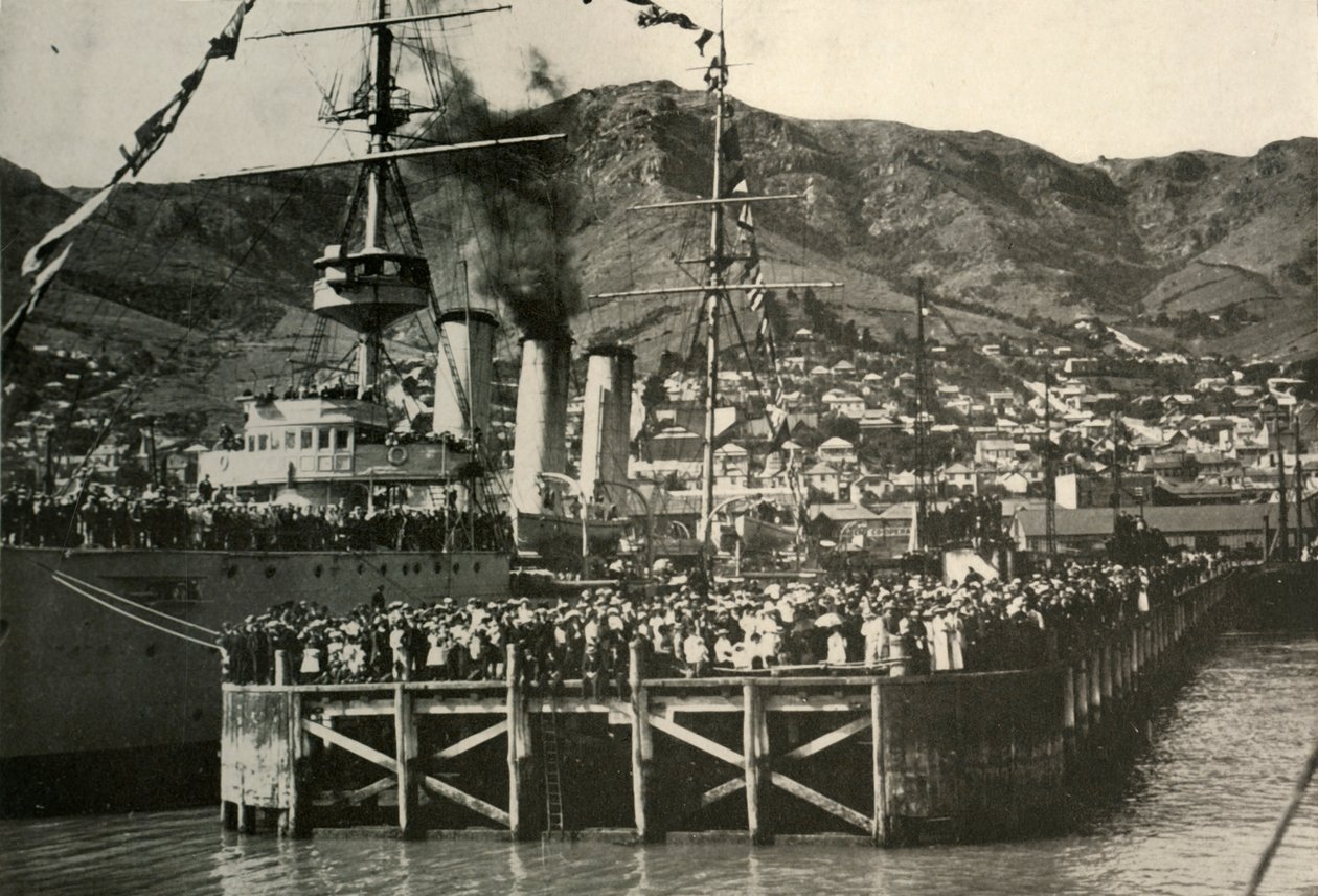 Et fotografi taget fra Nimrod...Lyttelton, 1908, 1909. af Unbekannt