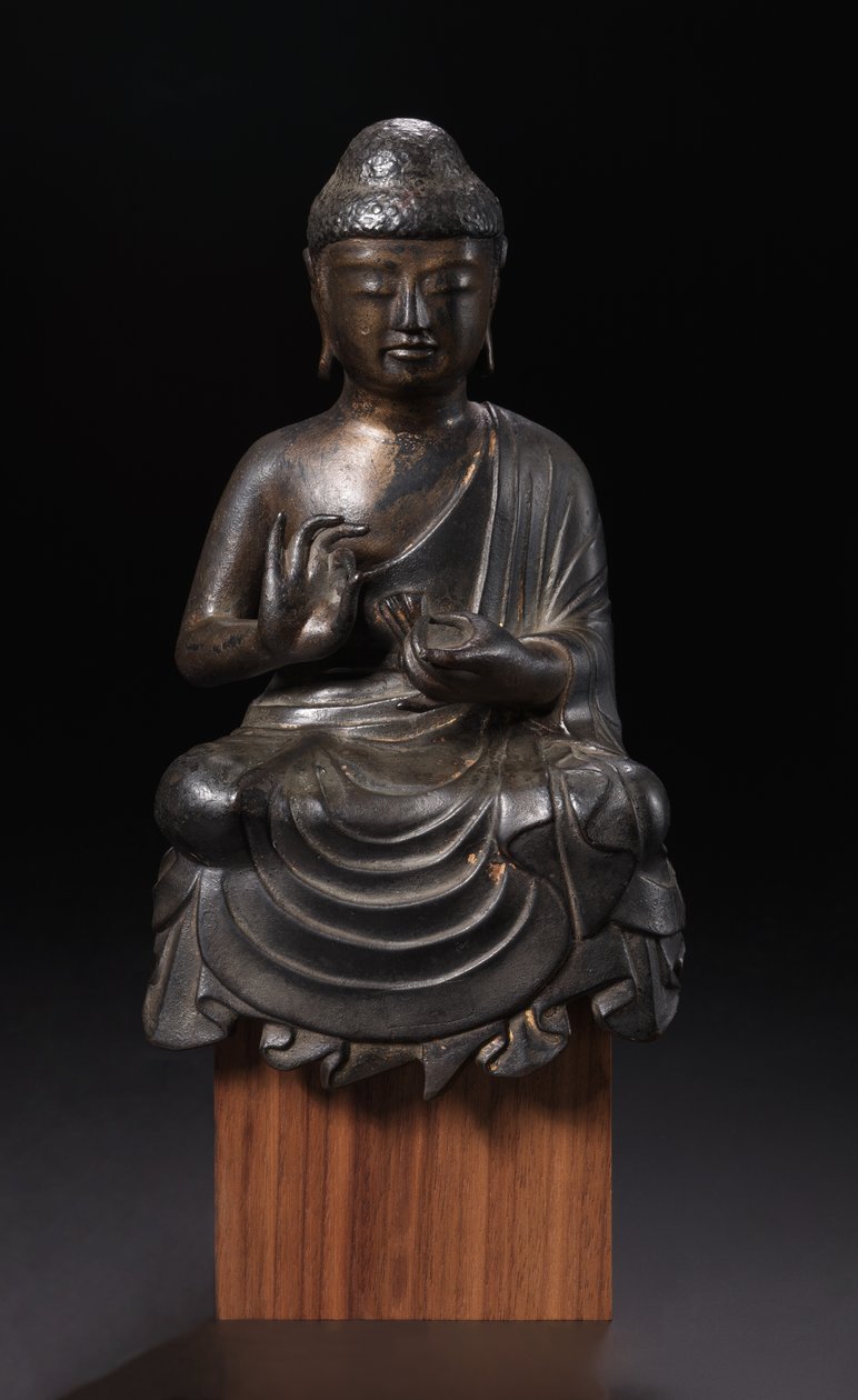 En prædikende Buddha, 8. århundrede. af Unbekannt