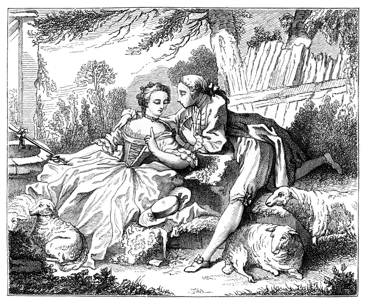 En hyrdinde, 1885 af Unbekannt