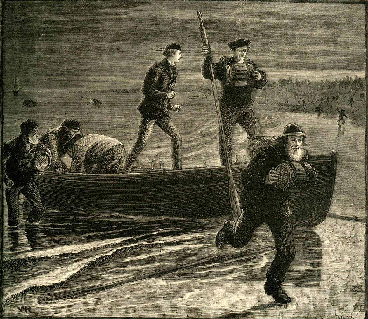 En smuglerekspedition, 1881. af Unbekannt