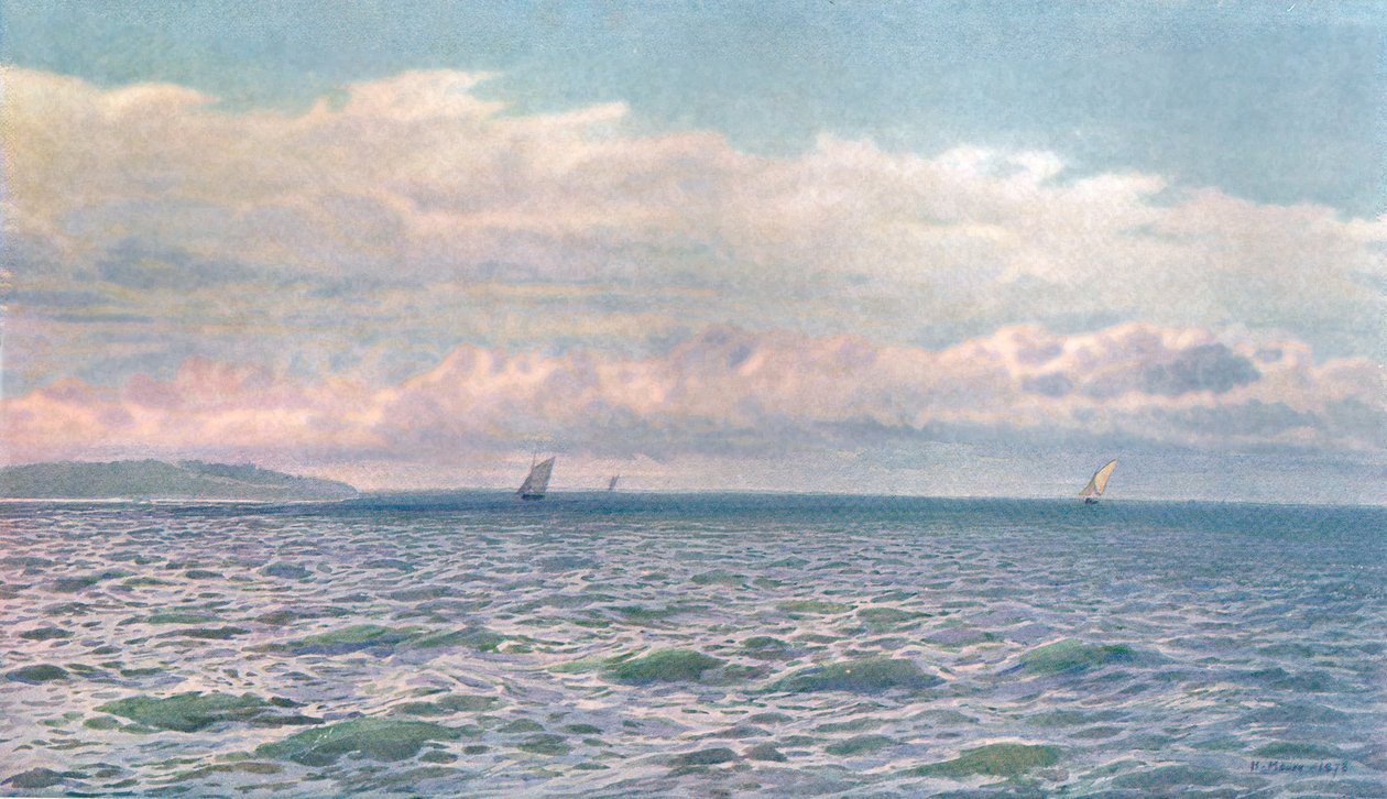 A Sunny Day in the Solent, c1900. af Unbekannt