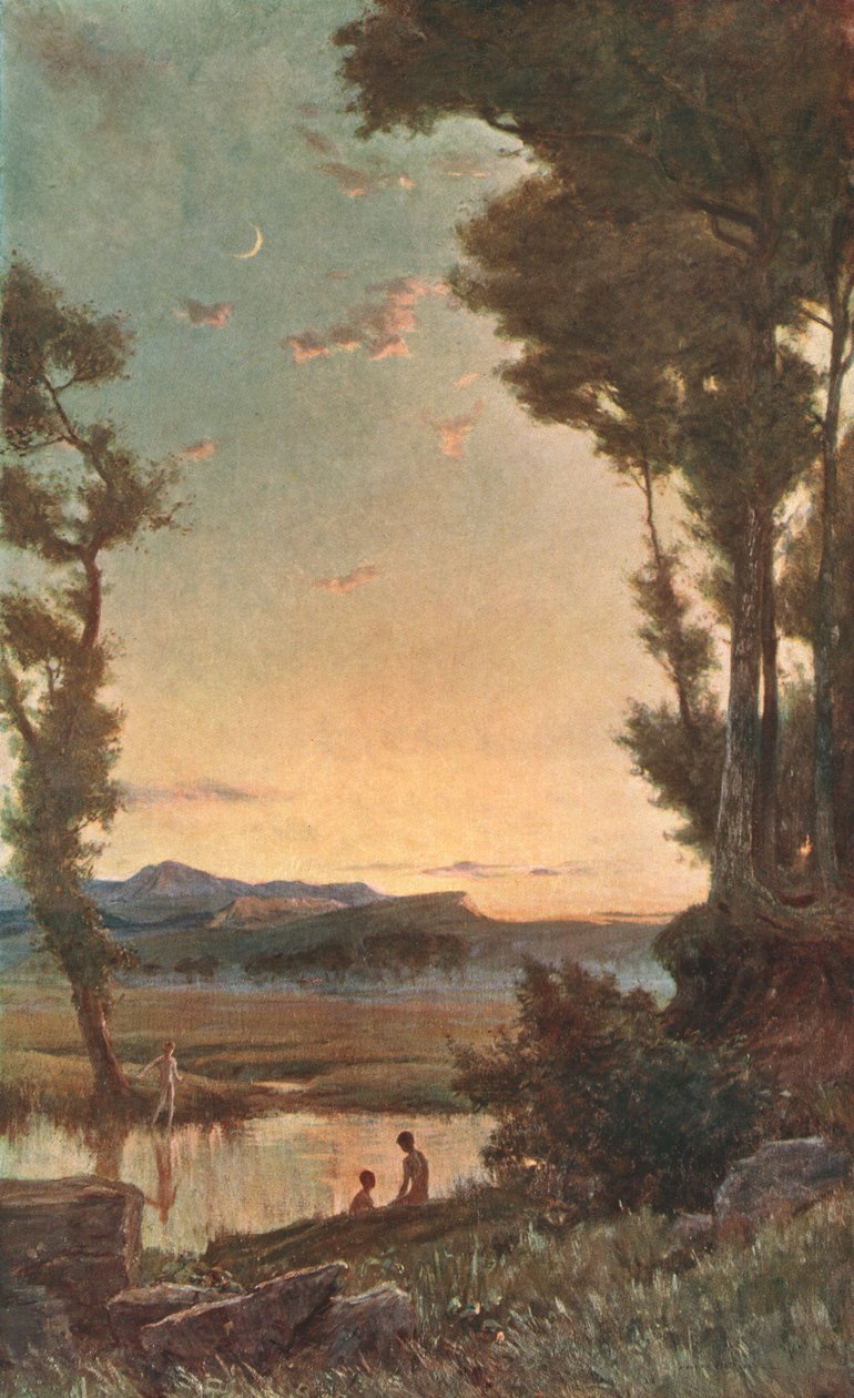 A Sylvan Stream, slutningen af det 19. århundrede, c1902. af Unbekannt