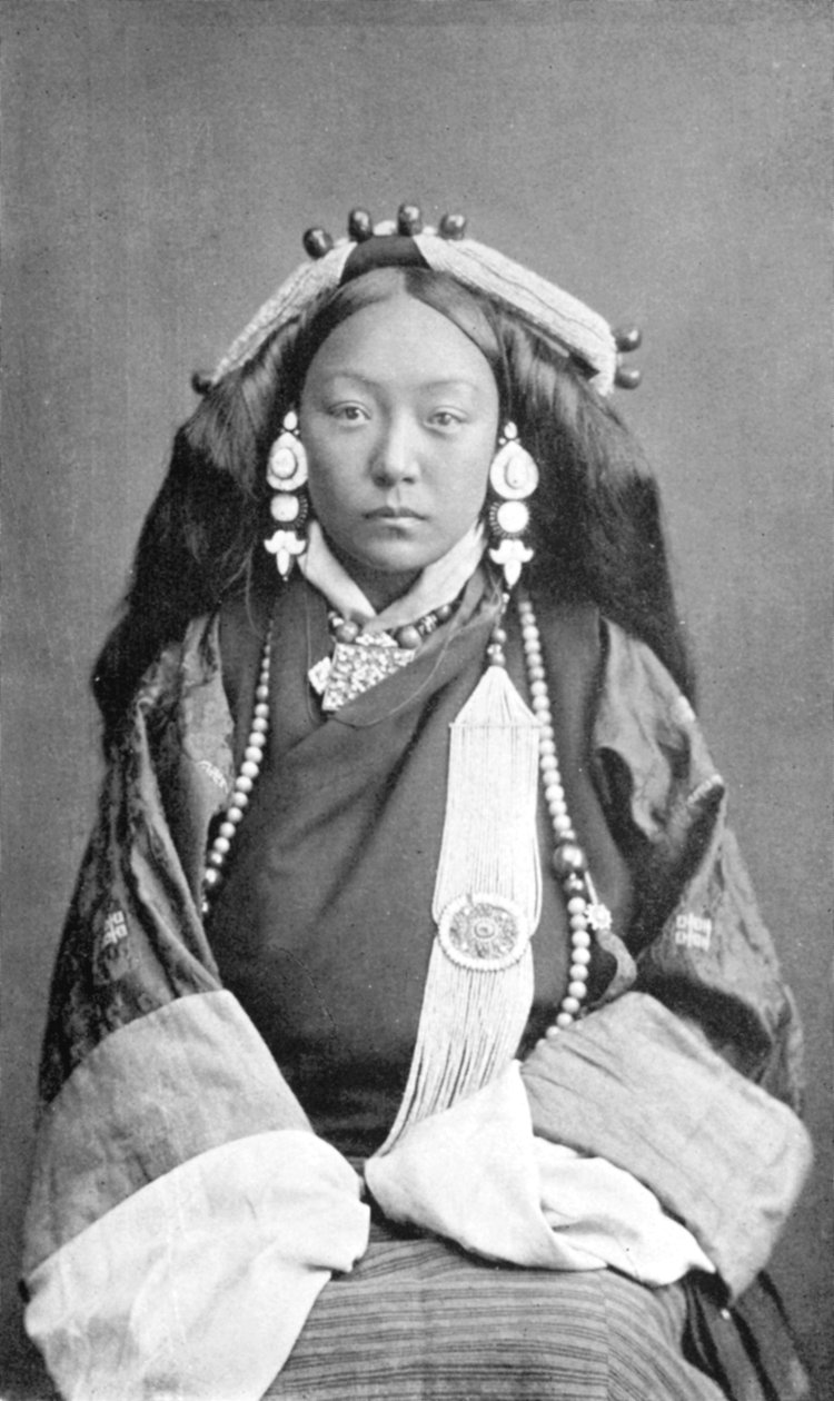 En tibetansk kvinde, c1910 af Unbekannt