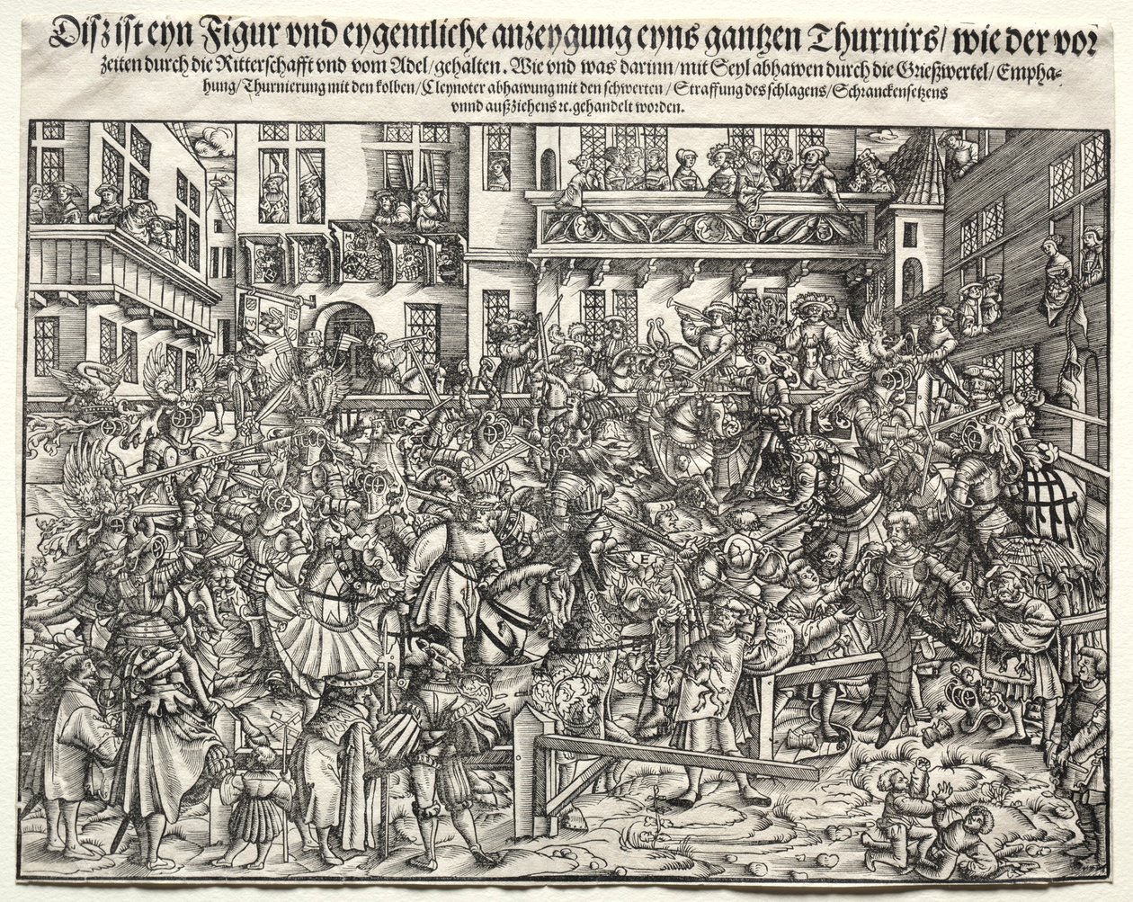 En turnering, 1500-tallet. af Unbekannt