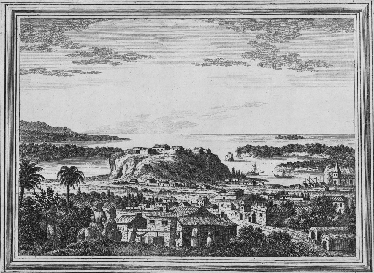 Udsigt over Haven of Acapulco, c1768 af Unbekannt