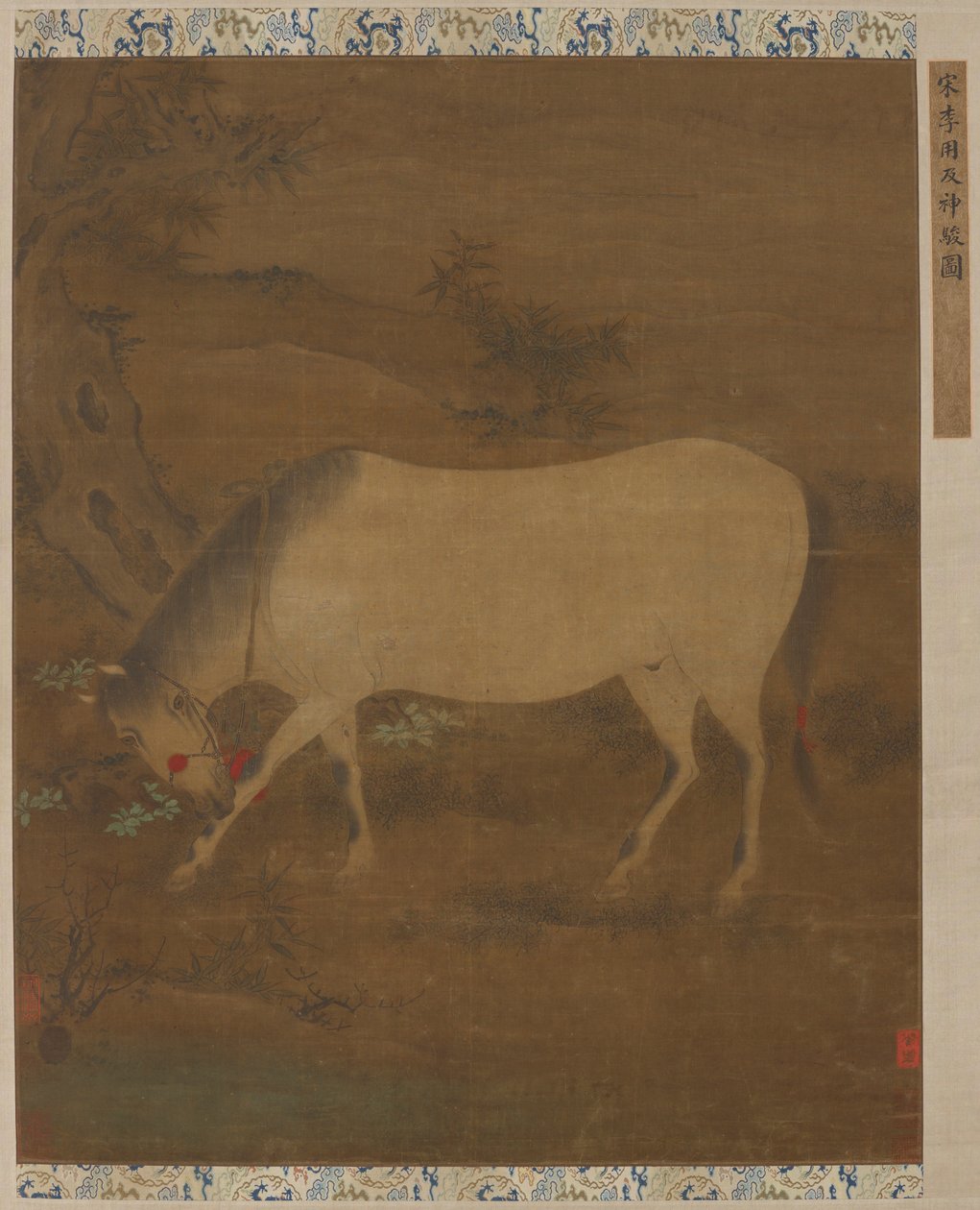 En hvid hest, Ming-dynastiet, 14.-15. århundrede. af Unbekannt