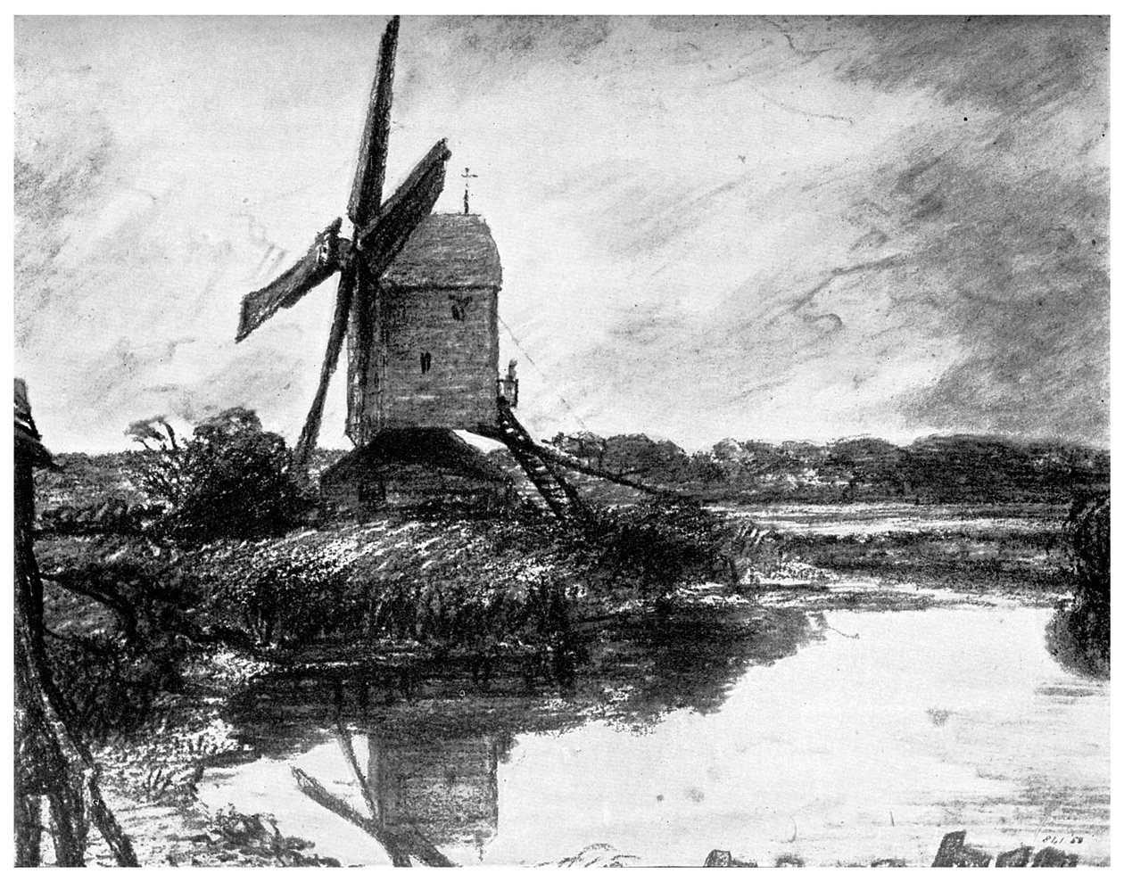En vindmølle, 1802 1899 af Unbekannt