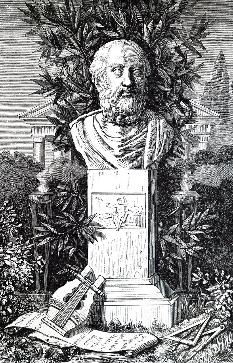 En buste af Platon. af Unbekannt