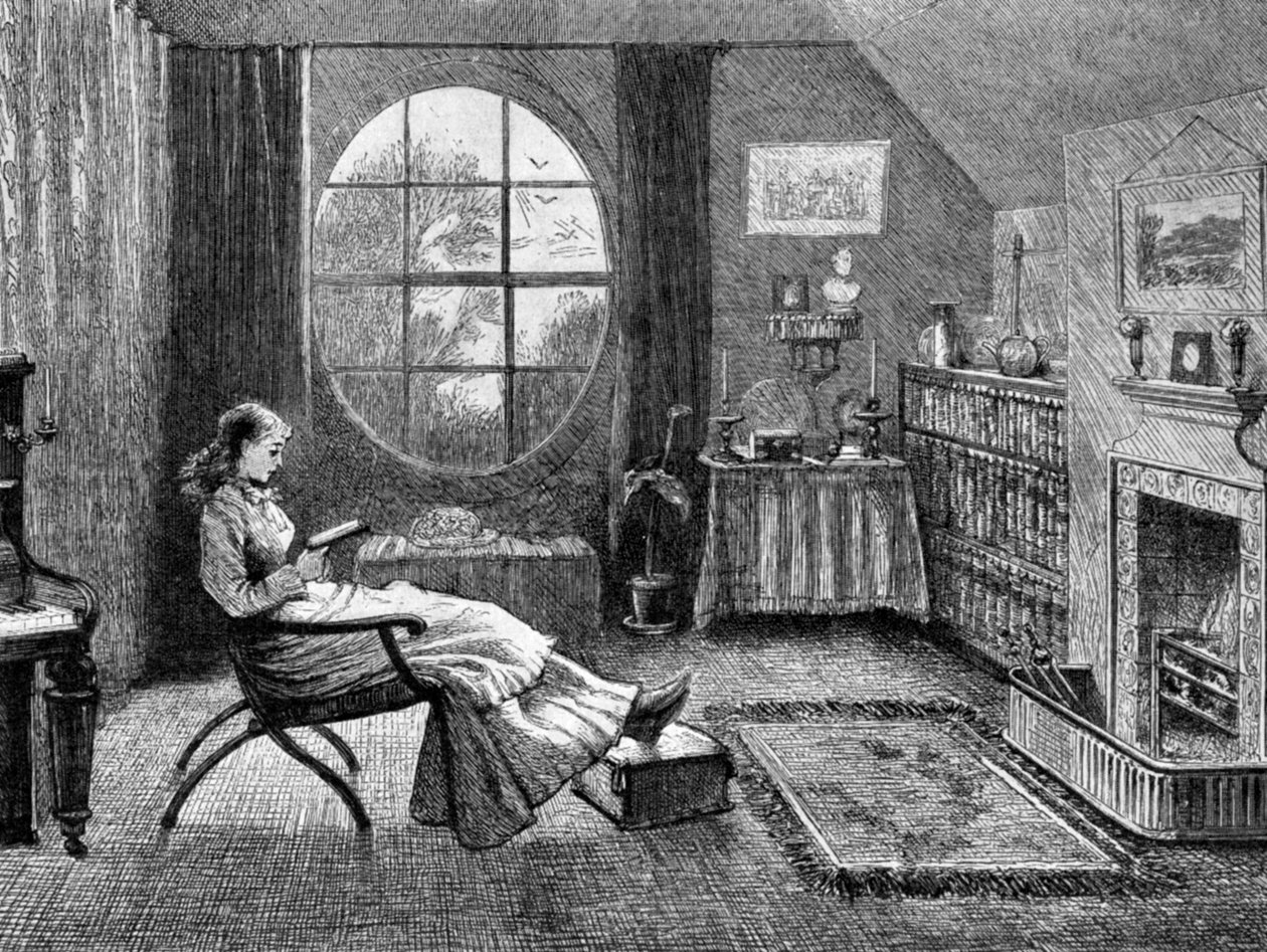 En kvindelig studerende ved Cambridge University, 1873 1951 af Unbekannt