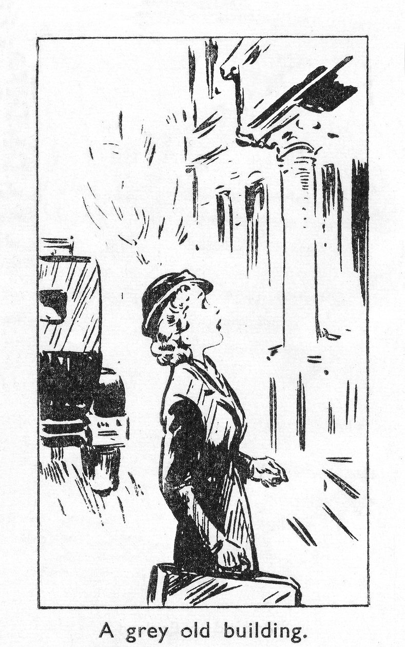 En grå gammel bygning, 1940 af Unbekannt