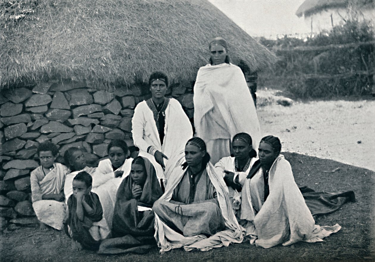 En gruppe abessinere, 1912 af Unbekannt