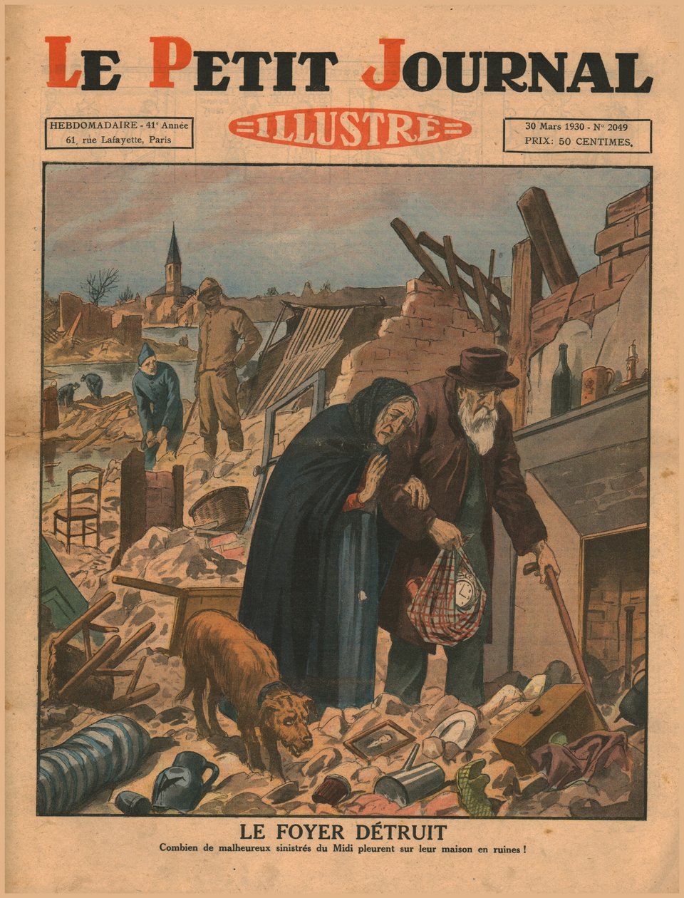 Et hjem ødelagt, 1930. af Unbekannt