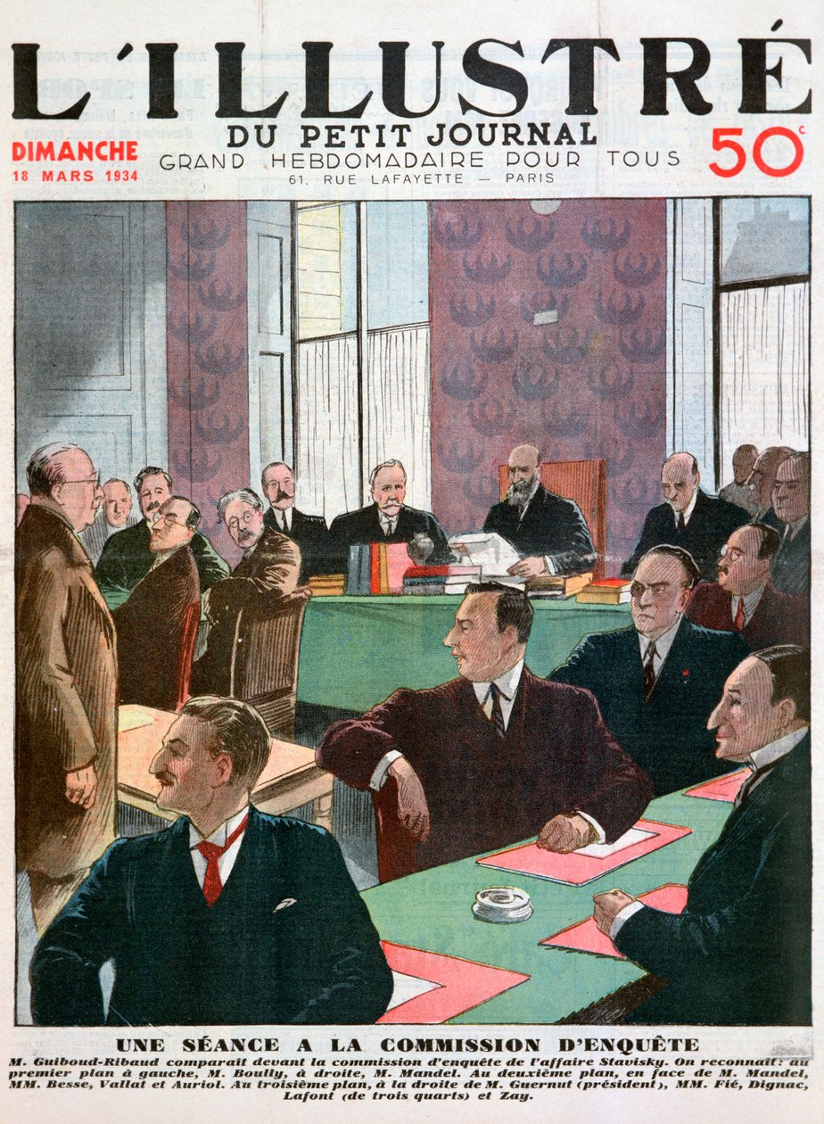 Et møde i undersøgelsesrådet, 1934 af Unbekannt