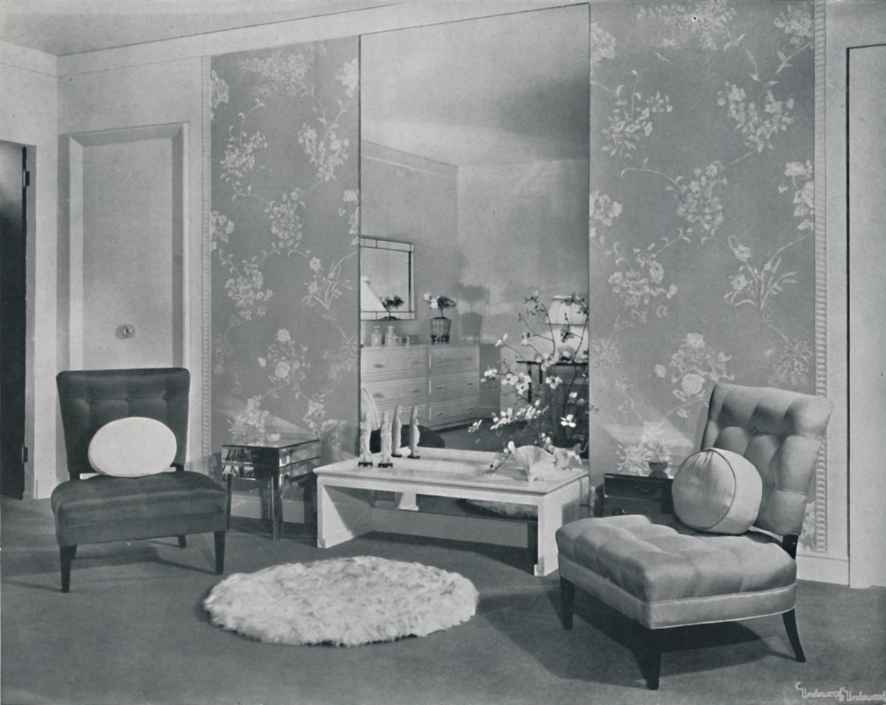 Et moderne soveværelse inspireret af kineserne, 1942 af Unbekannt