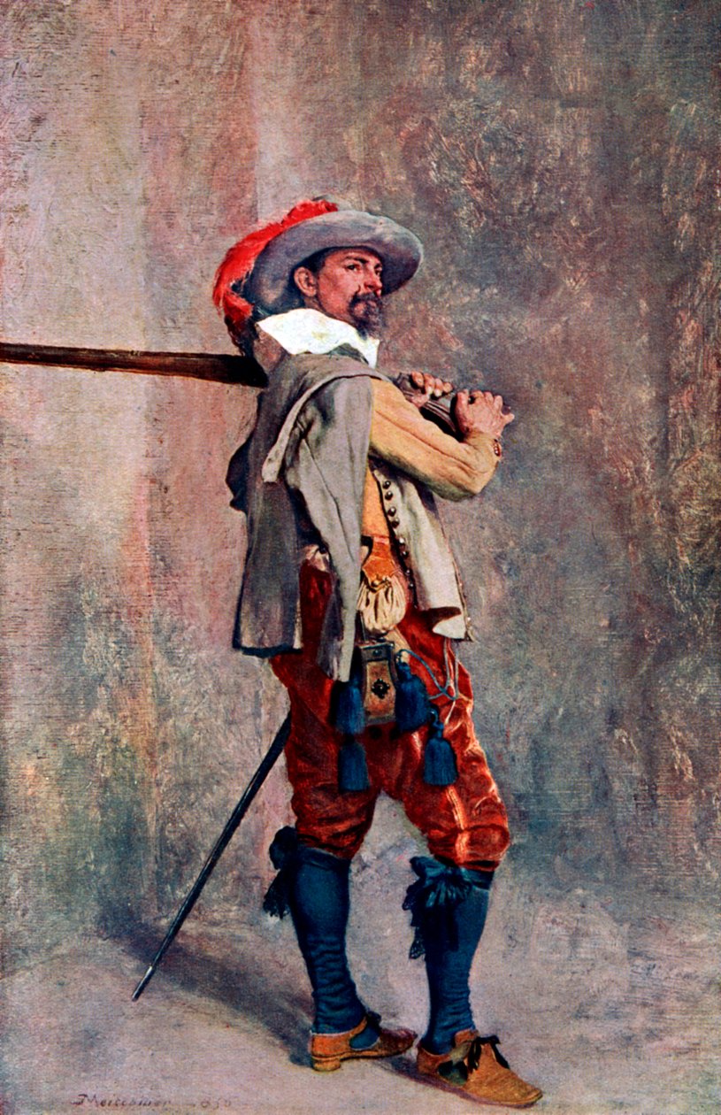 En musketer, c1600-c1650 1908-1909 af Unbekannt