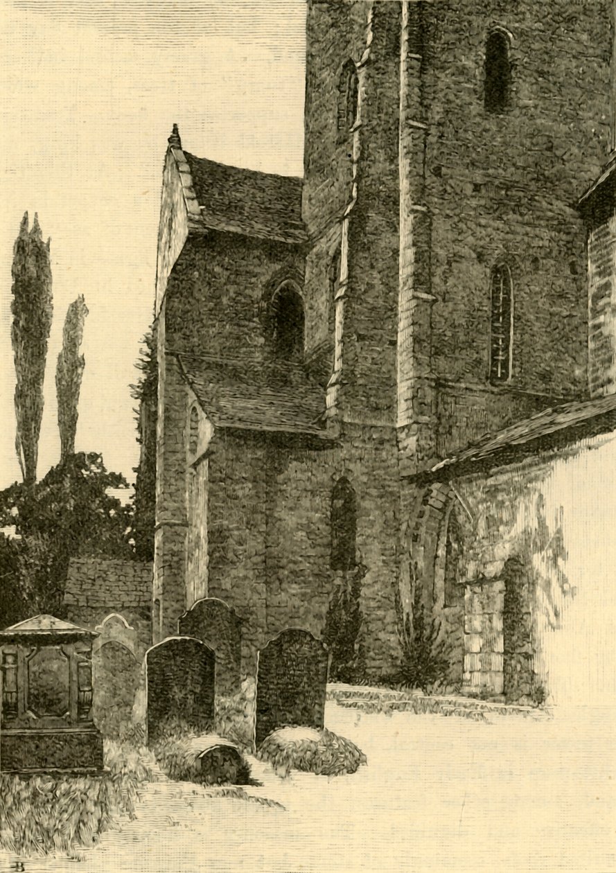 Abbey Dore Church - Eksteriør, 1898. af Unbekannt