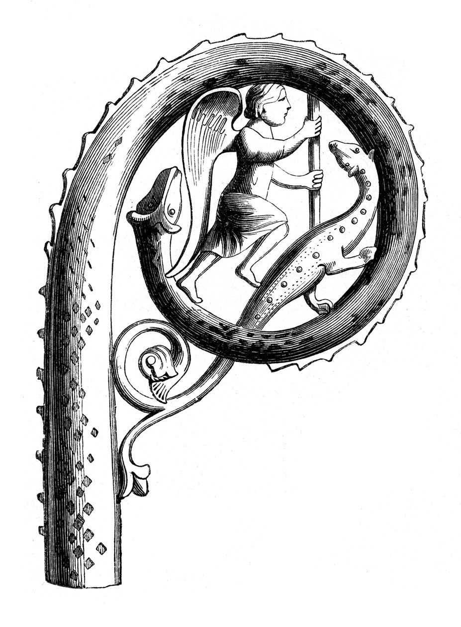 Abbeds Crozier, 13. århundrede, 1870 af Unbekannt