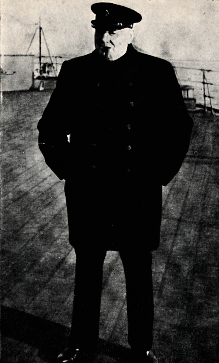 Ombord på H.M.S. Prins af Wales, 1941, 1945. af Unbekannt