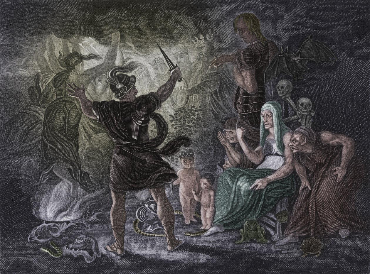 Akt IV Scene i fra Macbeth, c1800-tallet af Unbekannt