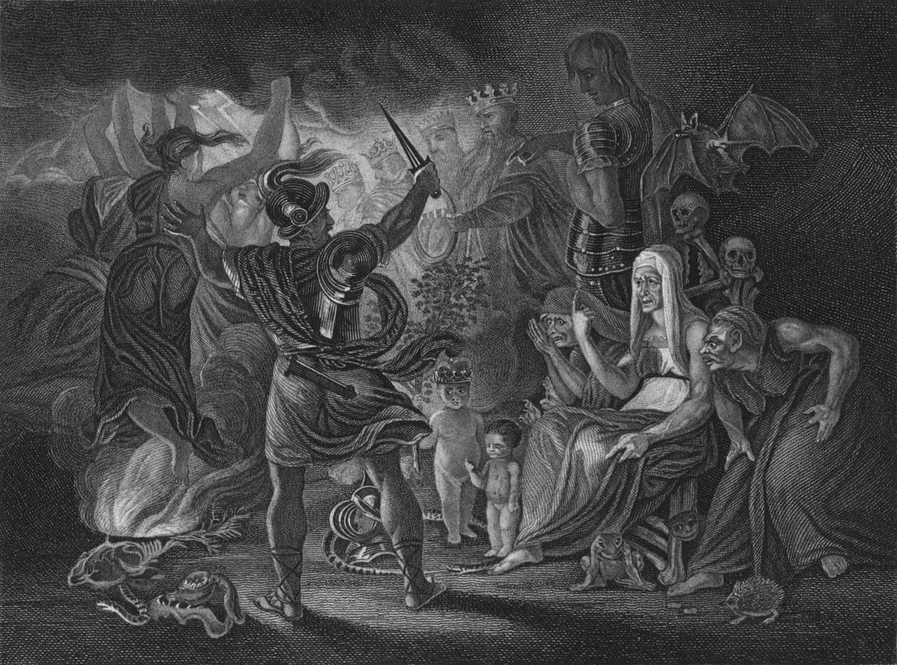 Akt IV Scene i fra Macbeth, c1800-tallet af Unbekannt