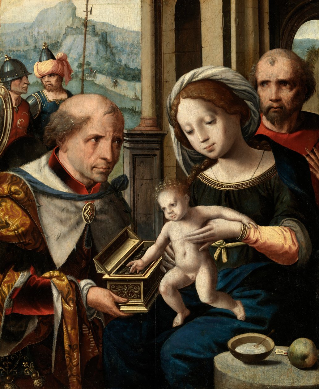 Kongernes tilbedelse, 1400-tallet. af Unbekannt