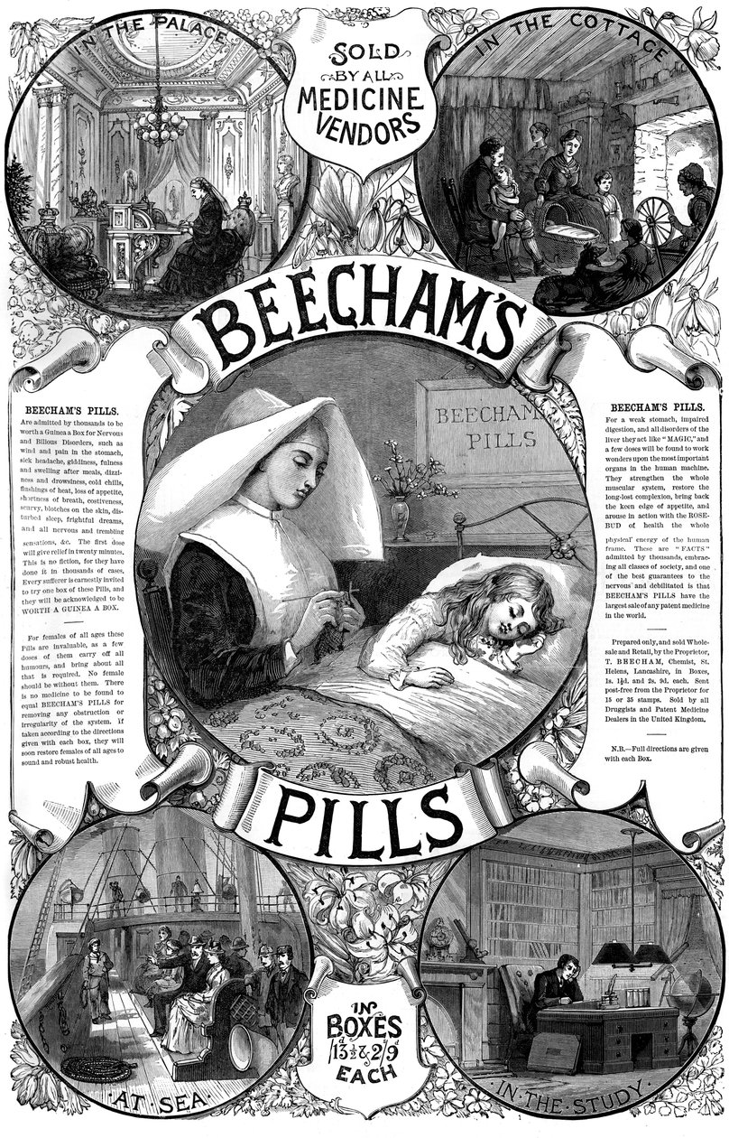 Annonce for Beechams Pills, 1887 af Unbekannt