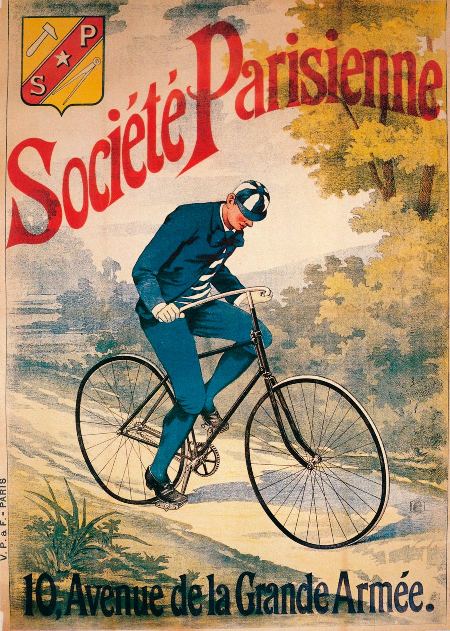 Annonce for Societe Parisienne cykler, c1895 af Unbekannt