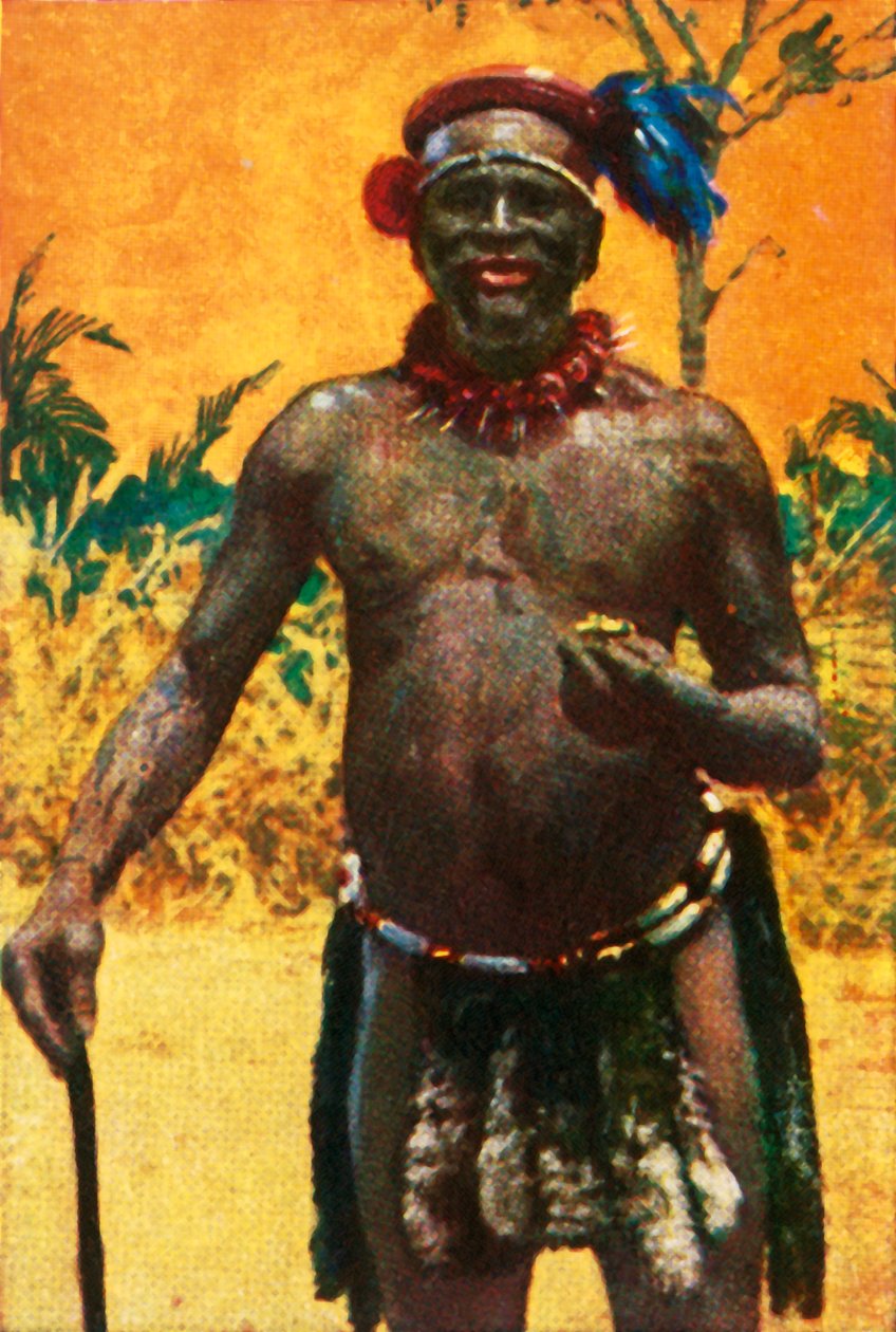 Afrikansk stammeråd, c1928. af Unbekannt