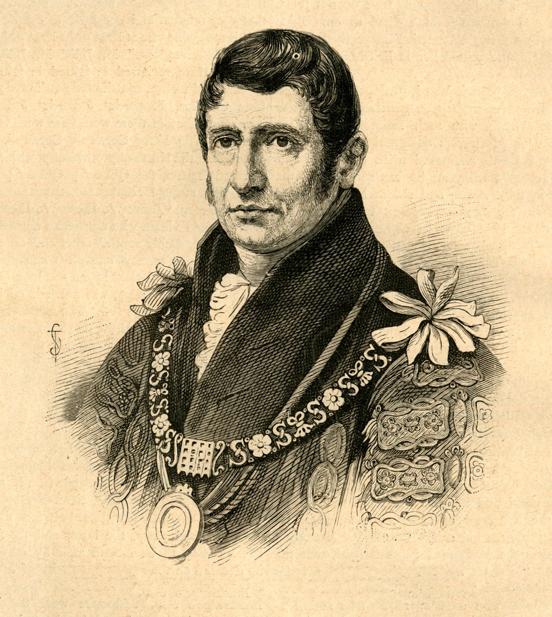 Alderman Waithman, fra et autentisk portræt, 1897. af Unbekannt