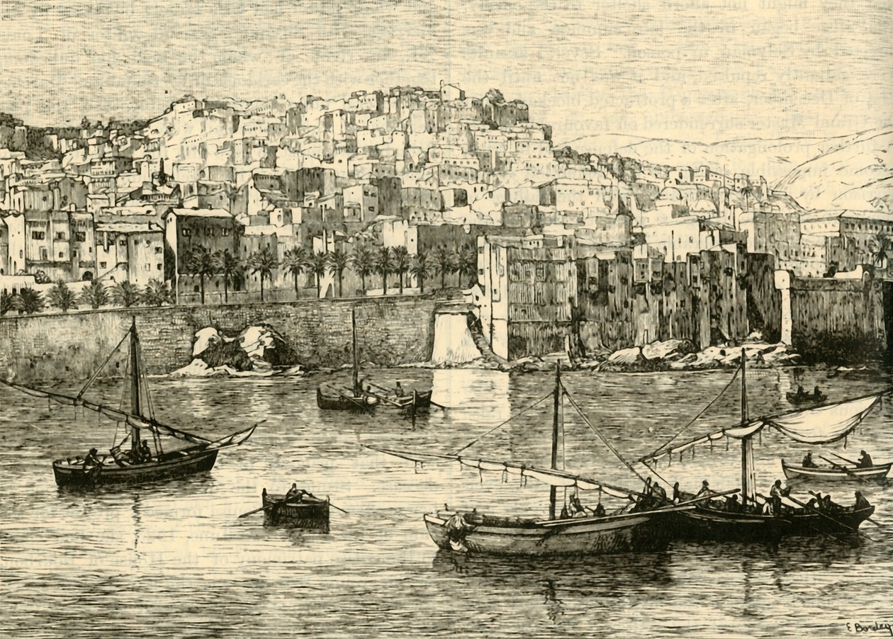 Algier, fra havet, 1890. af Unbekannt