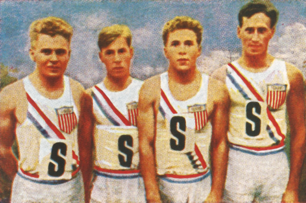 Amerikansk hold, 4 x 100 m stafet, 1928. af Unbekannt