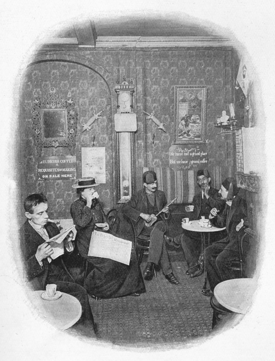 En arabisk café, London, c1901 1901 af Unbekannt