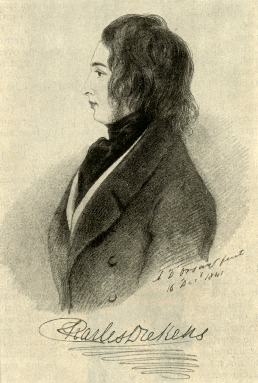 An Early Dickens Portrait, 1841, 1910. af Unbekannt