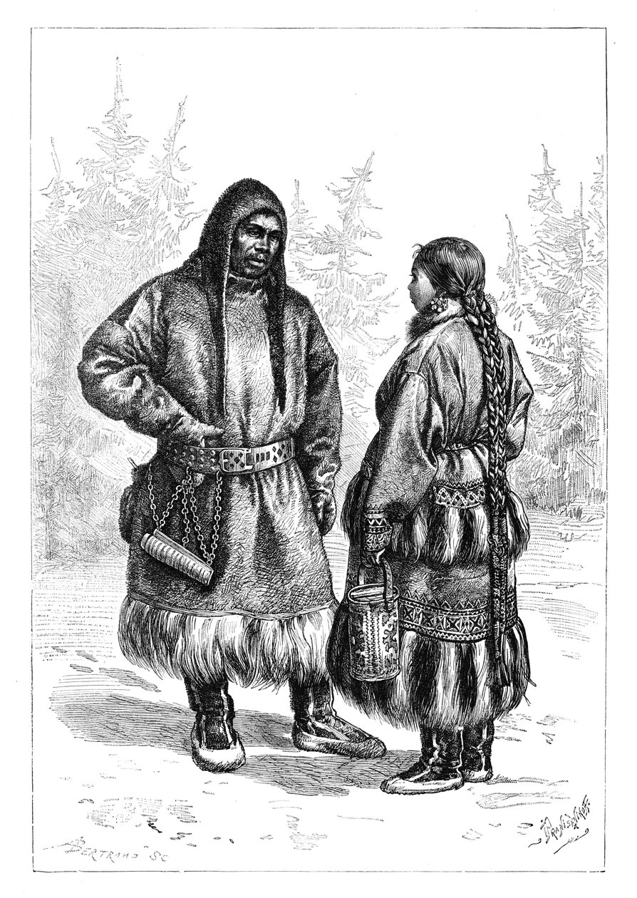 Et Ostyak-par, Asien, 1895 af Unbekannt