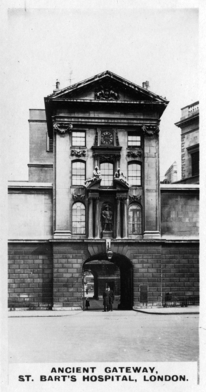 Ancient Gateway, St Barts Hospital, London, c1920