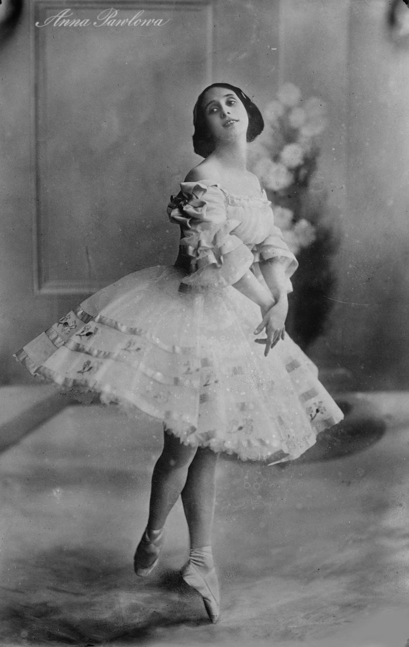 Anna Pavlova, russisk ballerina, 1910